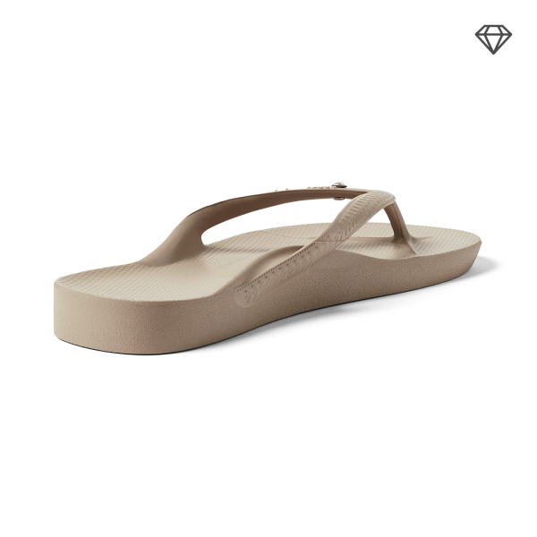 Arch Support Flip Flops - Classic - Crystal Taupe