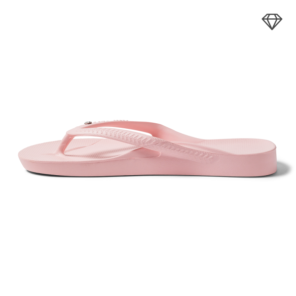 Arch Support Flip Flops - Classic - Crystal Pink